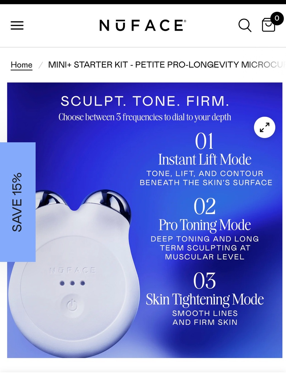 NuFACE White Facial Toning Device & Skincare Set - White - Picture 4 of 4